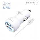 [��Ƽ��] USB 2��Ʈ LED ������ ������ MON-CC1-342-8P - �ܾ��� 8�� (3.4A)