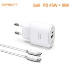 [�帮��] GaN PD 45W CŸ�� USB 2��Ʈ �ʰ��� �и��� ������ ������ D-PD45W-CU - PD C to C