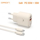 [�帮��] GaN PD 30W CŸ�� USB 2��Ʈ �ʰ��� �и��� ������ ������ DR-PD30W-CU-T7 - PD C to C