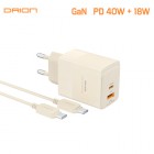 [�帮��] GaN PD 40W CŸ�� USB 2��Ʈ �ʰ��� ������ ������ DR-PD40W-CU-T7 - PD C to C